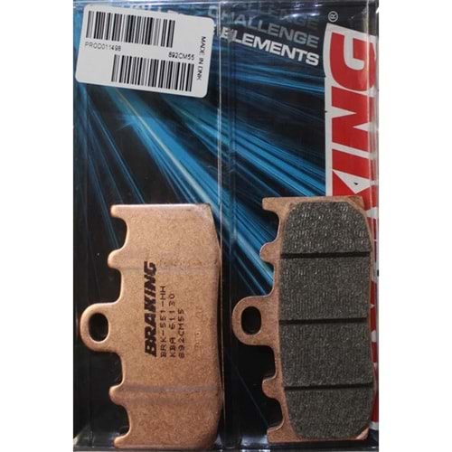 BMW R 1150 GS / ADV ÖN FREN BALATASI SİNTERLİ (02/05) BRAKING 892CM55