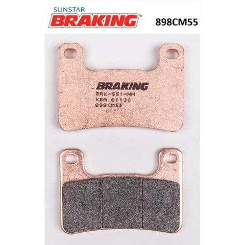 BRAKING 898CM55 HAYABUSA ZX 10 SİNTERLİ ÖN FREN BALATASI