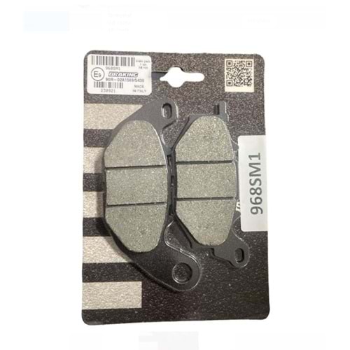 YAMAHA X-MAX 300 ÖN FREN BALATASI YARI METALİK (17/20) BRAKING 968SM1