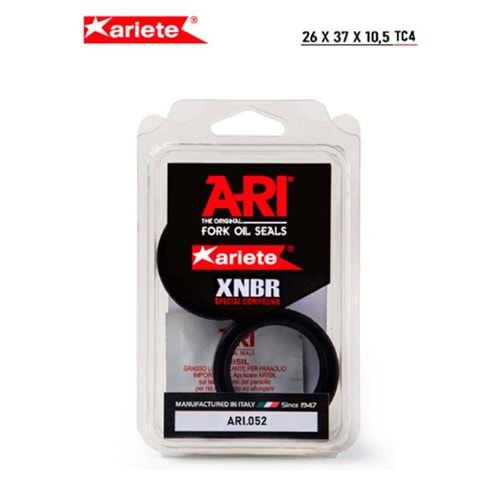 ARIETE SUZUKI ADDRESS 110 ÖN AMORTİSÖR YAĞ KEÇESİ (15/20) ARIETE ARI.052 26X37X10,5 TEK YAYLI