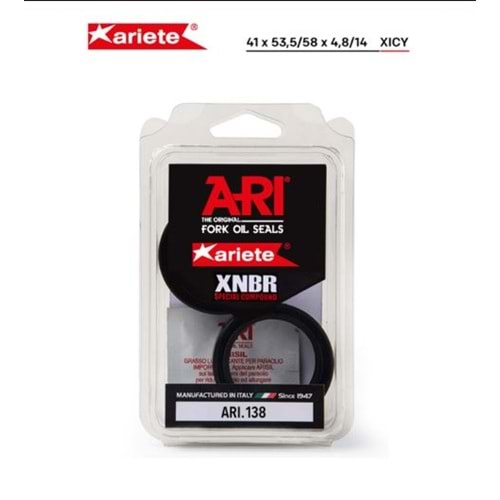 YAMAHA XSR 900 ÖN AMORTİSÖR TOZ KEÇESİ (16/20) ARIETE ARI.138 41X53,5/58X4,8/14 TOZ KEÇESİ
