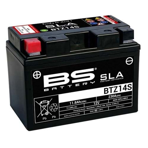 BS BATTERY BTZ14S (SLA) Motosiklet Aküsü