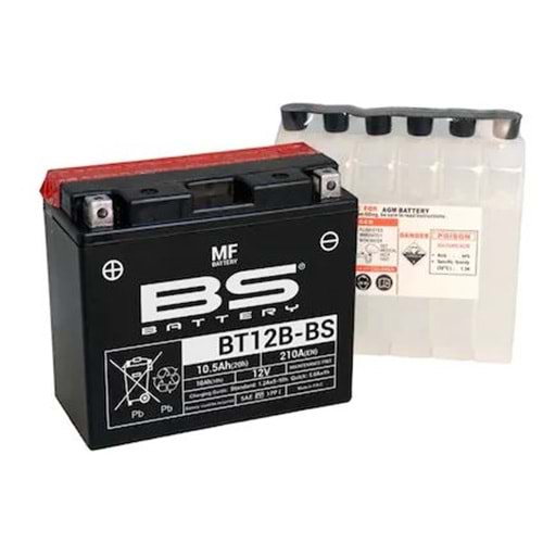 BS BATTERY BT12B-BS Motosiklet Aküsü