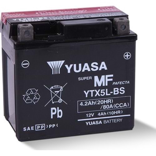 YUASA YTX5L-BS Motosiklet Aküsü