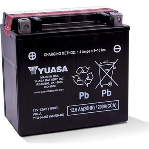 YUASA YTX14-BS Motosiklet Aküsü