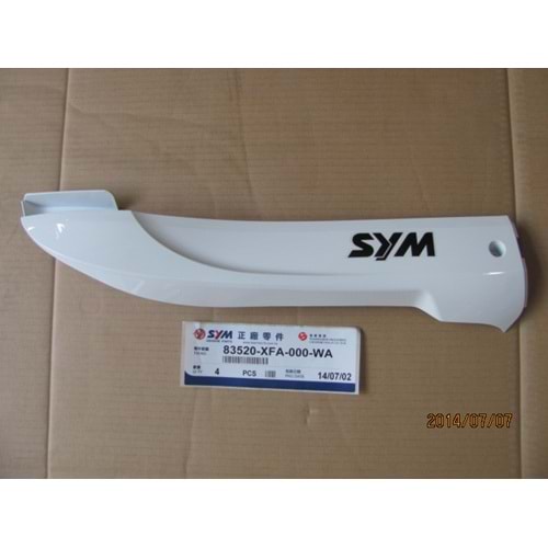 SYM FİDDLE 3 83520-XFA-000-WA Marşbiyel Sağ Panel Alt Sağ BEYAZ