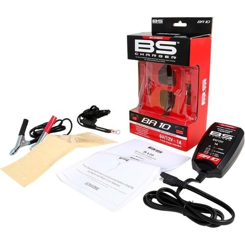 BS BATTERY BA10-AUTOMATIC CHARGER 6V/12V 1000MA BS AKÜ SARJ CİHAZI