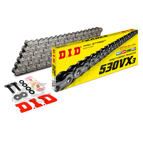 DID 530VX3-112 LİNK ÇELİK ZİNCİR (X-RİNG) VN800 -CBR RR 600