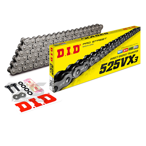 DID 525VX3-116 LİNK ÇELİK ZİNCİR (X-RİNG)-F800GS-F650GS-CBF600