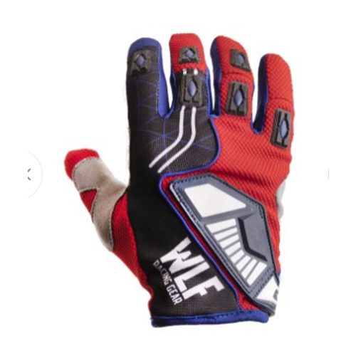 WLF RACING MX ELDİVEN KIRMIZI MAVİ SH-06-6052-MK (L BEDEN)