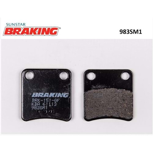 BRAKING 983SM1 YARI METALİK EL FREN BALATASI