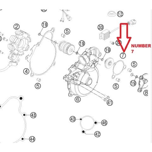 KTM EXC BENDİX ÜST DİŞLİ KAPAK CONTASI 55130041100