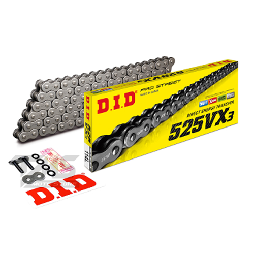 DID-525VX3(ÇELİK)-114 LİNK ÇELİK ZİNCİR(X-RİNG)UYUMLULUK İÇİN AÇIKLAMA KISMINA BAKINIZ)