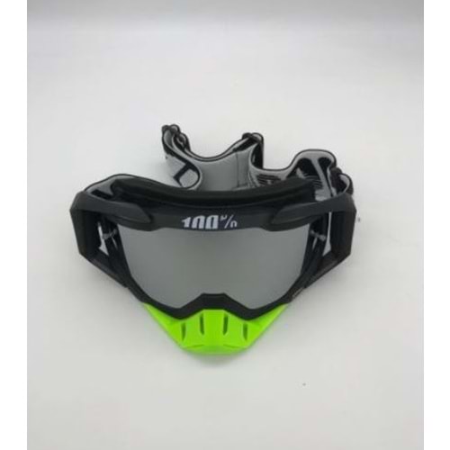 %100 RACECRAFT REPLİKA SİYAH GOGGLE CROSS GÖZLÜK