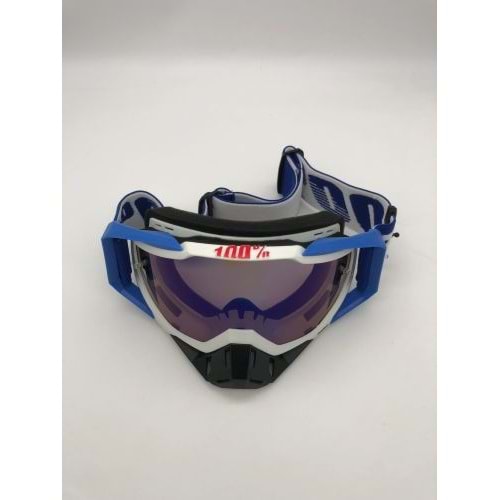 %100 RACECRAFT REPLİKA MAVİ BEYAZ GOGGLE