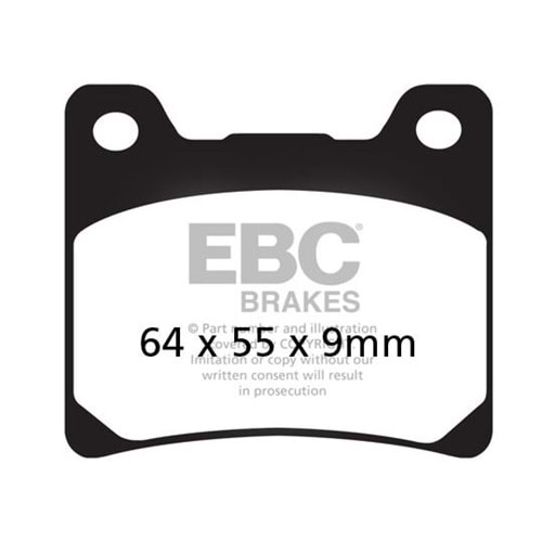 YAMAHA XJR1300 98-01, VMAX12, XV100 VIRAGO ARKA FREN BALATASI EBC FA088V