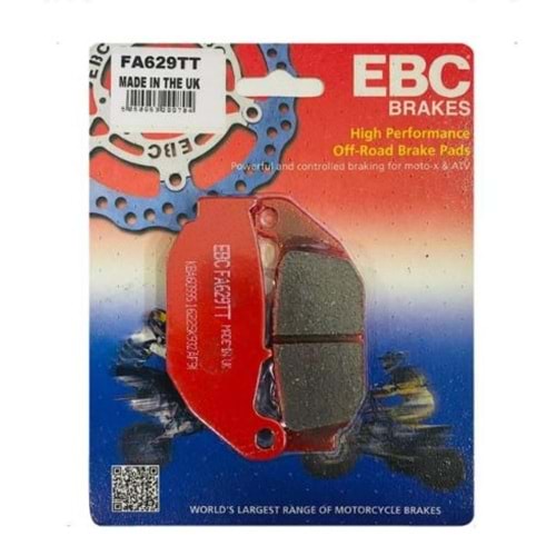 HONDA CRF250-MSX125-CB125R/SUZUKI GSXR125 ARKA FREN BALATASI EBC FA629TT