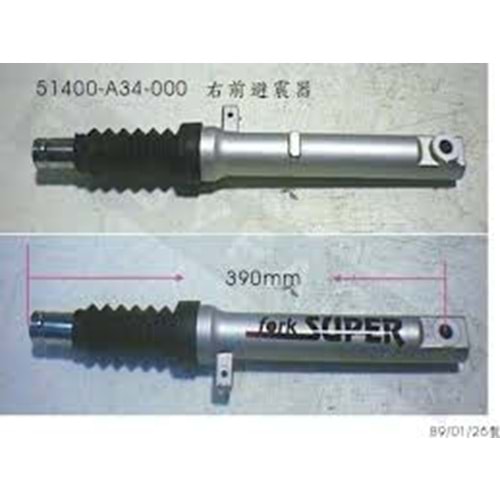 SYM MİO 100 ÖN AMORTİSÖR SAĞ BORU 51400-A34-002