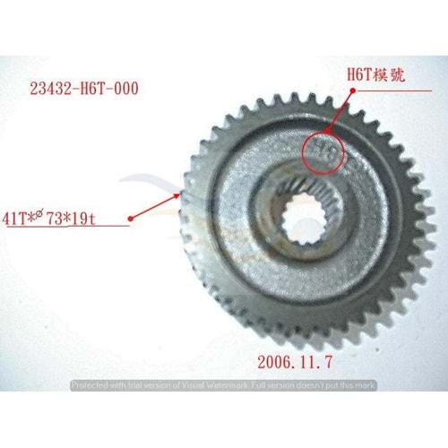 SYM MİO 100 AKS DİŞLİSİ 23432-H6T-000