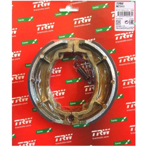 YAMAHA AEROX 100 CYGNUS 125 YBR 125 BWS100 ARKA FREN KAMPANA BALATA TRW MCS953