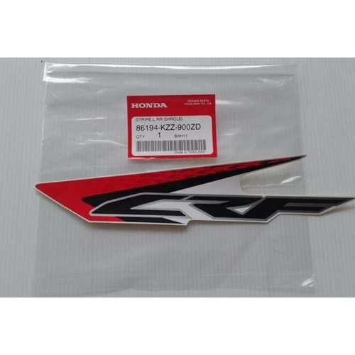 HONDA CRF 250 L SOL STİCKER 86194-KZZ-900ZD