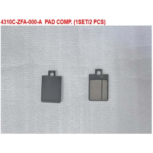 SYM JET X 125 - JET 14 EVO 200 ARKA FREN BALATASI 4310C-ZFA-000-A