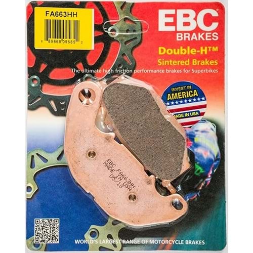 EBC FA663HH FREN BALATASI SİNTERLİ YAMAHA MT25 / R25 15-21 ÖN SINTER FREN BALATASI