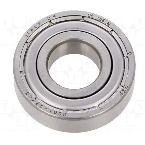 SKF 6001-2Z/C3 Çift Metal Kapaklı Rulman Yüksek Devir