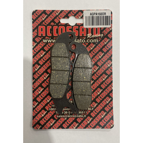 ACCOSSATO AGPA160OR HONDA CBR125R CBF125 MSX125 MONKEY 125 ORGANİK ÖN FREN BALATASI