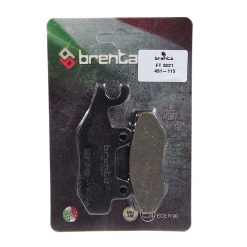 Brenta FT 3021 Honda CB125F CBF250 Yamaha YBR250 Kawasaki Ninja 250 300 Organik Fren Balatası 431-115