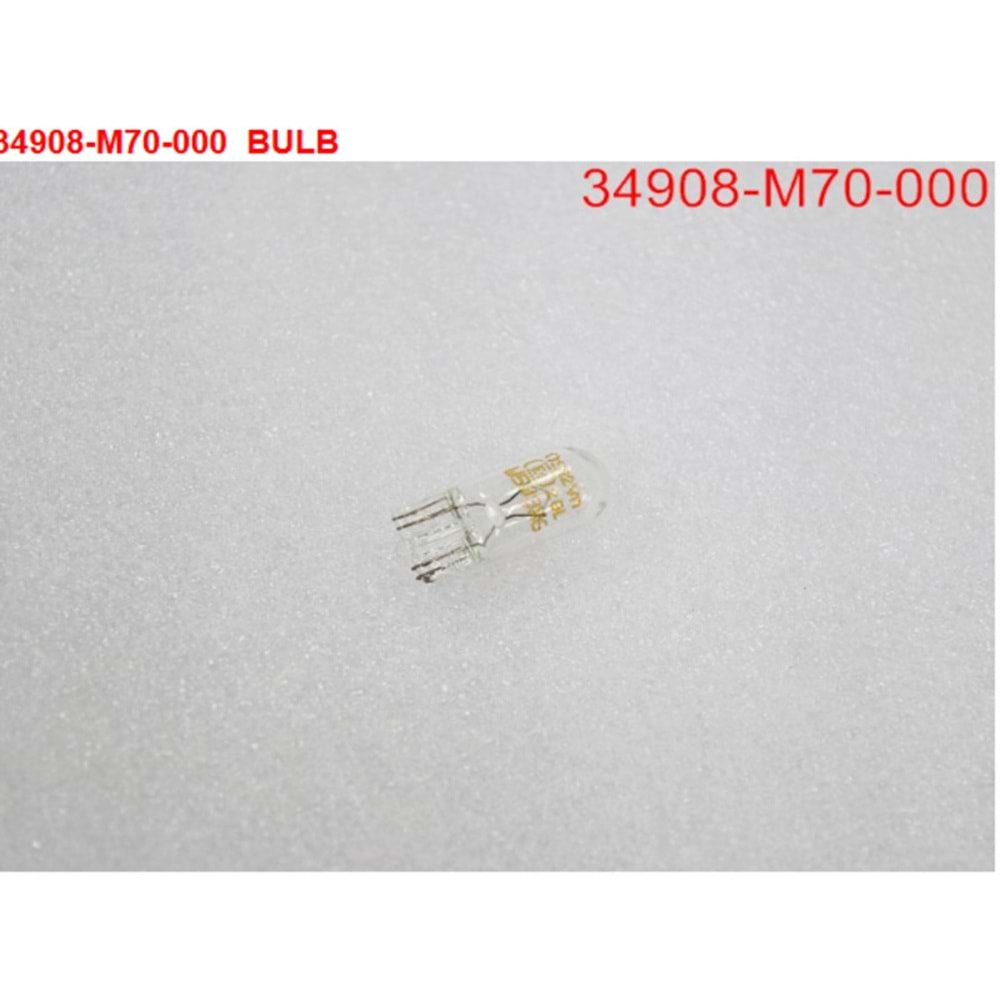 SYM AYDINLATMA PLAKA LAMBASI(34906-M70-000) 34908-M70-000