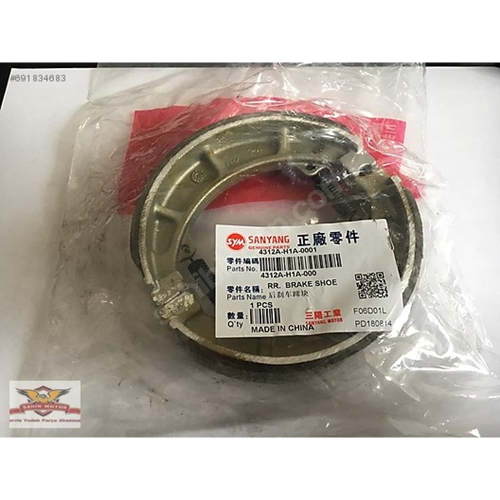 SYM FREN BALATASI ARKA 4312A-H1A-000