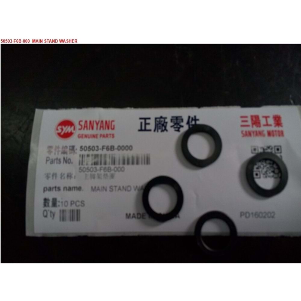 SYM ORTA SEHPA AYAK PULU ADET(PKT5) 50503-F6B-000