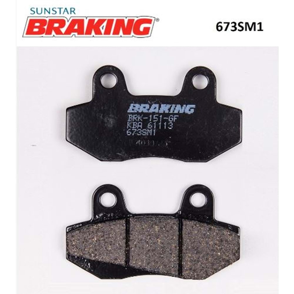 BRAKING 673SM1 YARI METALİK FREN BALATASI