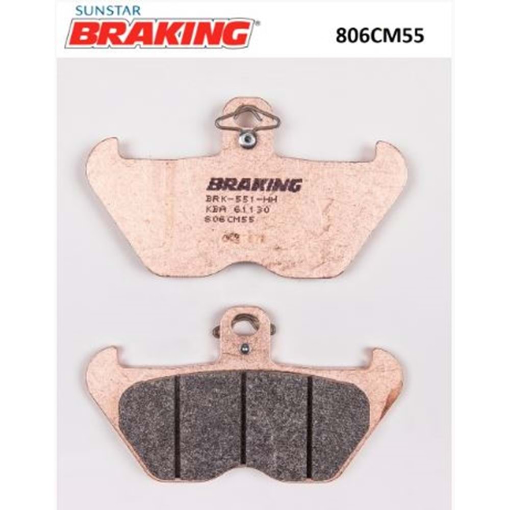 BRAKING 806CM55 SİNTERLİ ÖN FREN BALATASI