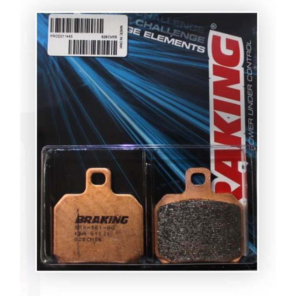 MV AGUSTA F3 675 ARKA FREN BALATASI SİNTERLİ (12/18) BRAKING 828CM56