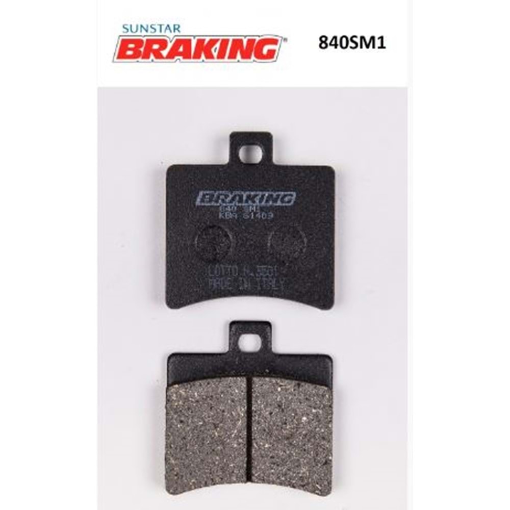 BRAKING 840SM1 YARI METALİK ARKA FREN BALATASI