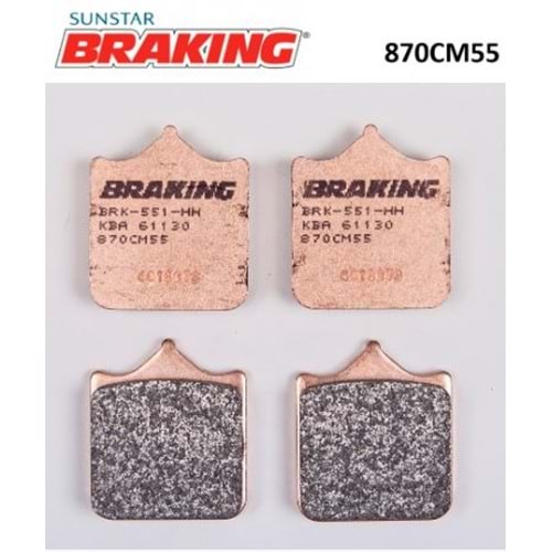 BRAKING 870CM55 SİNTERLİ ÖN FREN BALATASI