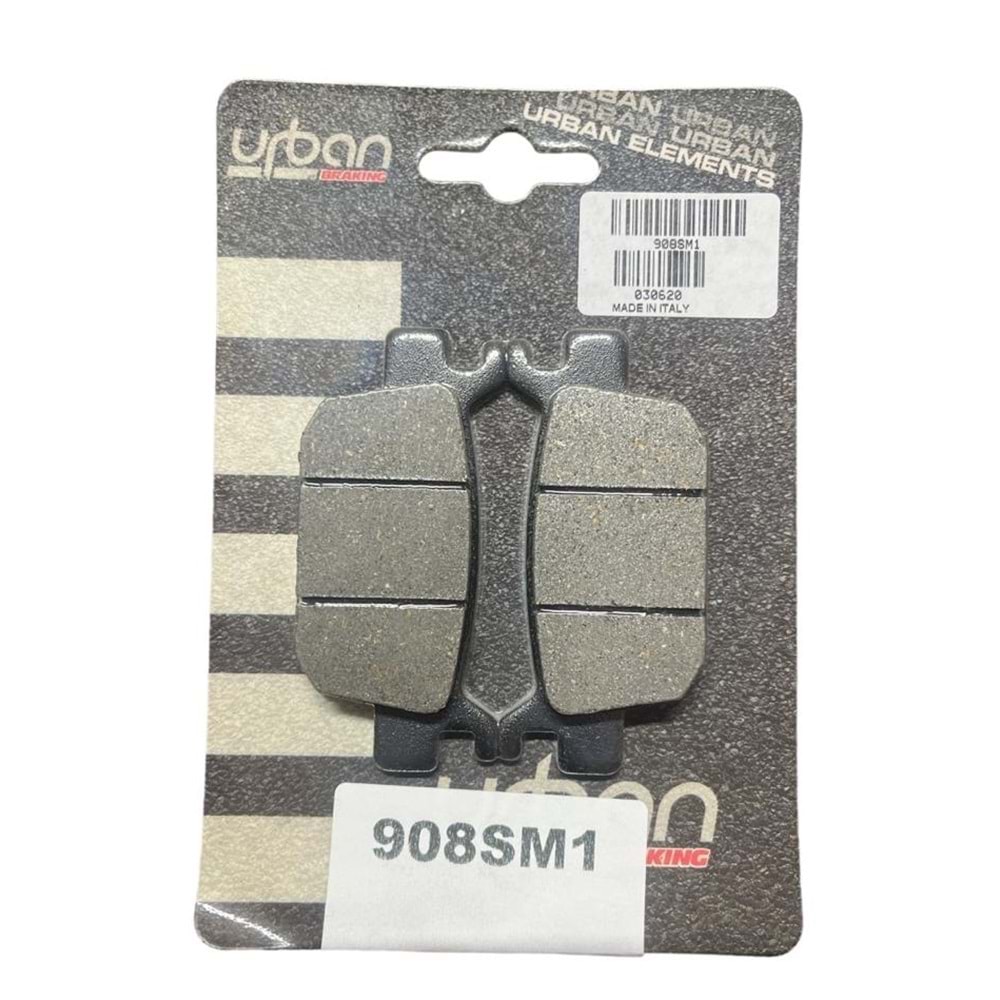 HONDA FORZA 250 ARKA FREN BALATASI YARI METALİK (18/21) BRAKING 908SM1