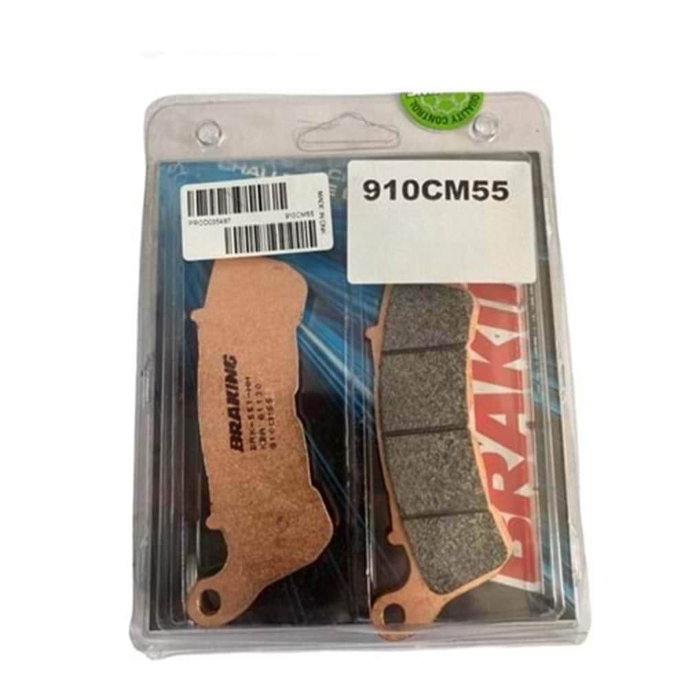 HONDA CBF 1000 ÖN & ARKA FREN BALATASI SİNTERLİ (06/13) BRAKING 910CM55