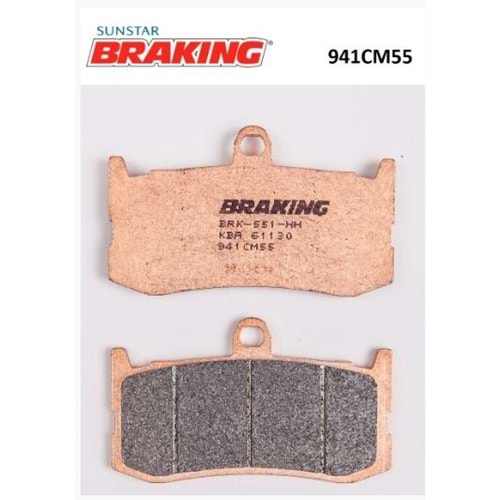 BRAKING 941CM55 SİNTERLİ ÖN FREN BALATASI