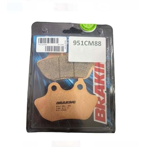 HARLEY D. DYNA SUPER GLIDE (FXD) 1450 ARKA FREN BALATASI SİNTERLİ (00/07) BRAKING 951CM88