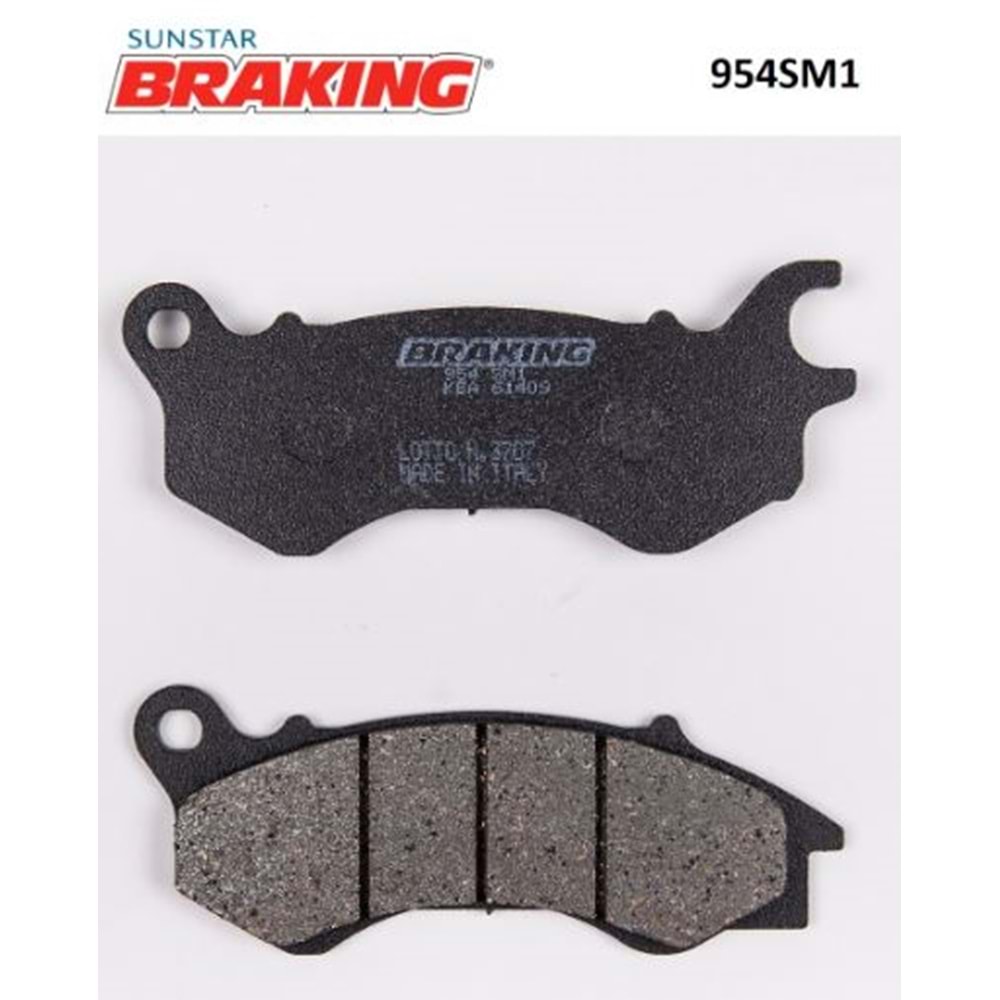 BRAKING 954SM1 YARI METALİK ÖN FREN BALATASI