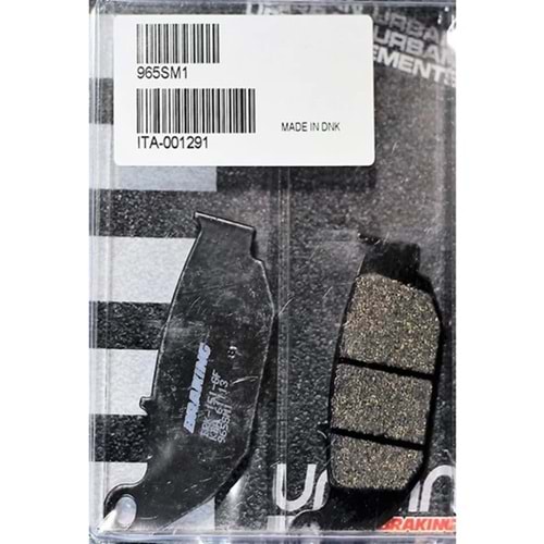 SUZUKI GSX-S 125 ARKA FREN BALATASI YARI METALİK (17/20) BRAKING 965SM1