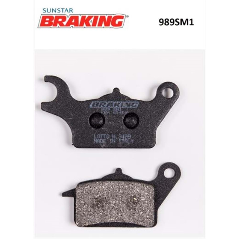 BRAKING 989SM1 YARI METALİK SOL ÖN FREN BALATASI