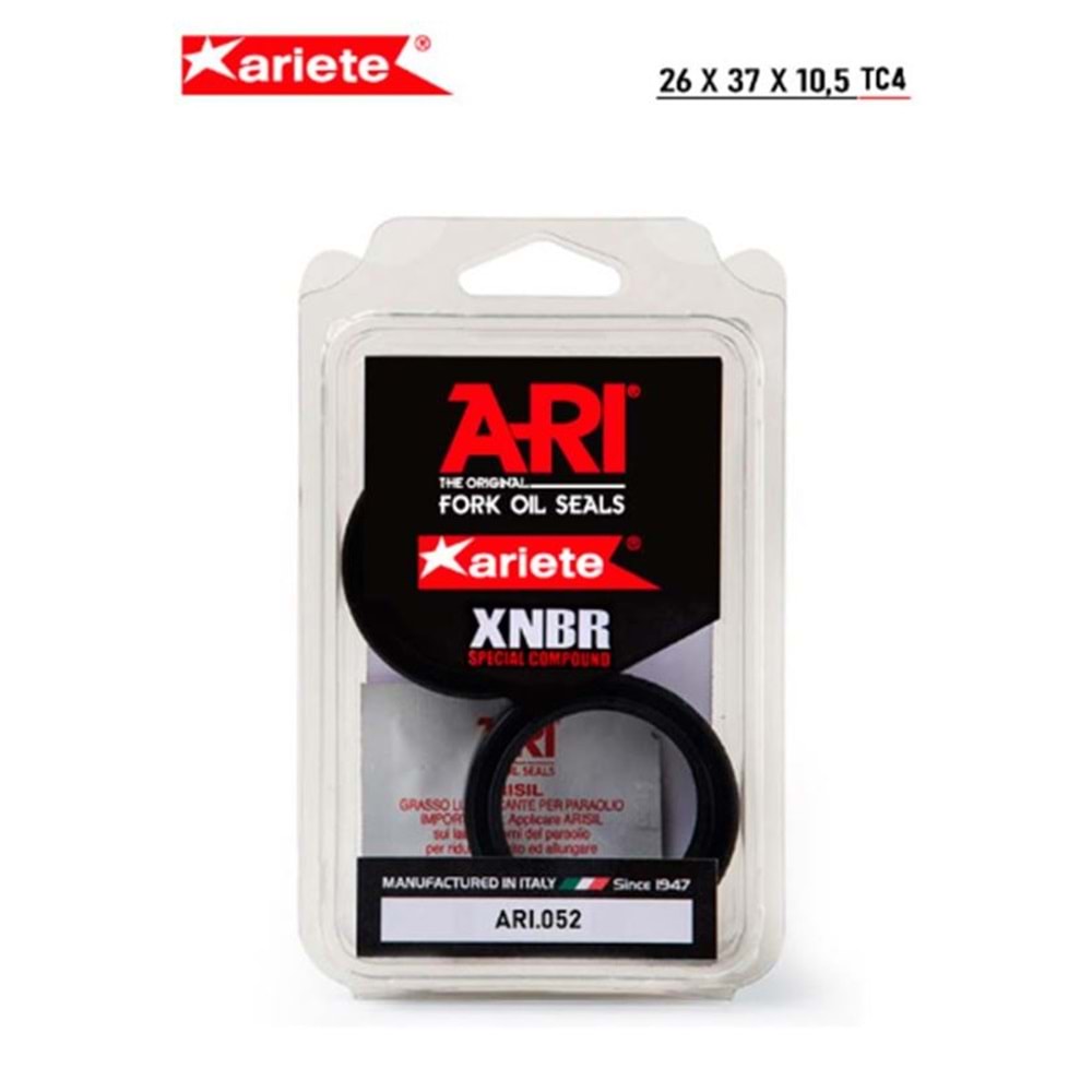 ARIETE SUZUKI ADDRESS 110 ÖN AMORTİSÖR YAĞ KEÇESİ (15/20) ARIETE ARI.052 26X37X10,5 TEK YAYLI
