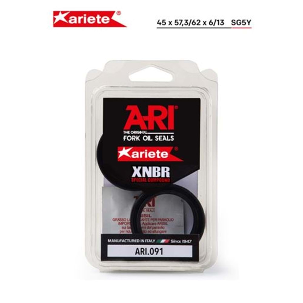 ARIETE TRIUMPH SPEED TRIPLE / R / S / RS ÖN AMORTİSÖR TOZ KEÇESİ (05/06) ARI.091 45X57,3/62X6/13 TOZ KEÇESİ