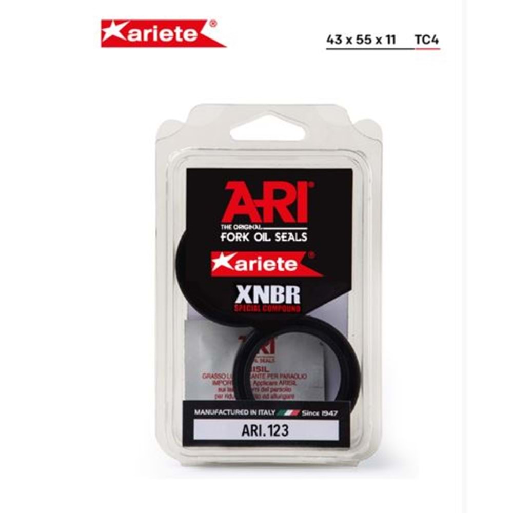 ARIETE TRIUMPH DAYTONA 675 R ÖN AMORTİSÖR YAĞ KEÇESİ (11/17) ARI.123 43X55X11 TEK YAYLI