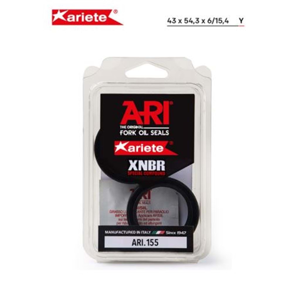 KAWASAKI KLX 250 S ÖN AMORTİSÖR TOZ KEÇESİ (09/16) ARIETE ARI.155 43X54,3X6/15,4 TOZ KEÇESİ