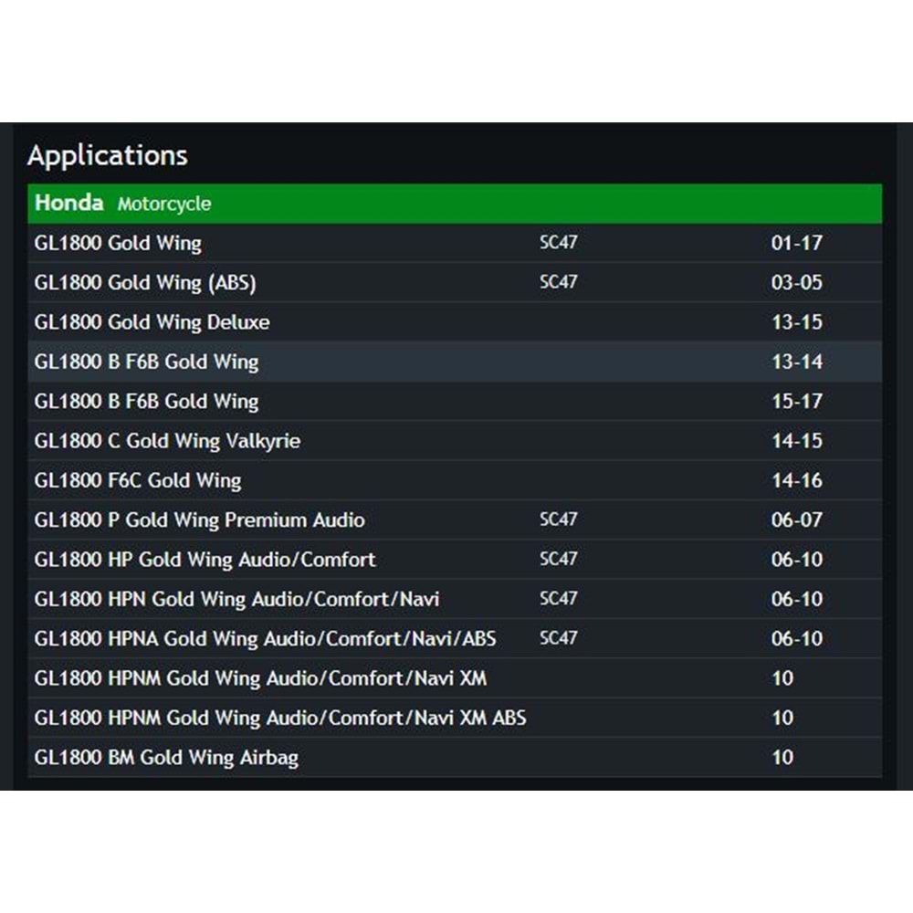 HİFLO HFA 1921 HONDA GOLDWİNG GL 1800 HAVA FİLTRESİ